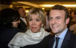 Emmanuel Macron et son épouse Brigitte au dîner du Crif le 22 février 2017 à Paris 