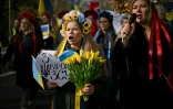 Rassemblement de soutien à l'Ukraine au deuxième anniversaire de l'invasion russe, le 24 février 2024 à Londres