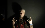Vadim Shoulga, chanteur du groupe de groove metal PlemYA, lors d'une interview dans une discothèque à Minsk, le 25 janvier 2025 au Bélarus