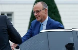 Le chef de l'Union chrétienne-démocrate (CDU) Friedrich Merz arrive au palais présidentiel Bellevue pour s'entretenir avec le président allemand, le 7 novembre 2024 à Berlin