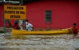 La ville d'El Progreso, au Honduras, inondée par le passage de l'ouragan Eta, le 5 novembre 2020