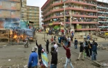 Des partisans de l'opposition kényane manifestent, le 12 août 2017 à Nairobi