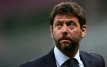 Le président de la Juventus FC Andrea Agnelli, le 7 juillet 2020 avant le choc de Serie A contre l'AC Milan à San Siro