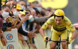 Le Slovène Primoz Roglic 5e de la 20e étape du Tour de France, un contre-la-montre entre Lure et La Planche des Belles Filles, le 19 septembre 2020