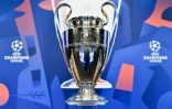 Trophée de la Ligue des champions exposé à Nyon lors du tirage au sort des 8e de finale le 17 décembre 2018