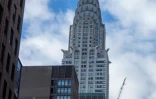 Le Chrysler Building est orné de gargouilles en acier inoxydable, à New York le 9 janvier 2019