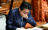 Le Premier ministre japonais Shinzo Abe, le 6 mars 2020 lors d'une séance au Parlement