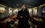 Asim Hussain dans son restaurant le New Punjab Club, le 16 janvier 2019 à Hong Kong