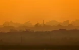 La bande de Gaza en ruines, vue depuis Israël le 21 juillet 2025