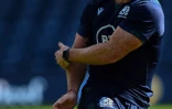 L'arrière écossais Stuart Hogg à l'entraînement à la veille du match contre la France, le 23 août 2019 à Edimbourg