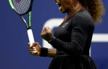 La rage de Serena Williams victorieuse de la Polonaise Magda Linette pour son entrée à l'US Open à Flushing Meadows, le 27 août 2018