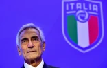 Gabriele Gravina président de la fédération italienne de football le 22 octobre 2018 à l'hôtel Hilton de l'aéroport Fiumicino de Rome