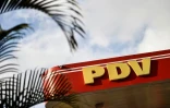 Une station-essence de la compagnie vénézuélienne PDVSA à Caracas