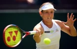 La Française Varvara Gracheva lors de son match contre la Bélarusse Aryna Sabalenka à Wimbledon, le 7 juillet 2023