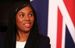 Kemi Badenoch, membre du Parti conservateur et députée, à Downing Street, dans le centre de Londres, le 13 mars 2024