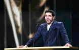 L'acteur français Tahar Rahim s'exprime lors de la cérémonie des César, le 24 février 2023