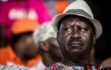 Le leader de l'opposition Raila Odinga lors d'un meeting le 25 octobre 2017 à Nairobi