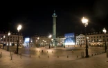 La place Vendôme à Paris dans la nuit du 9 au 10 avril 2020
