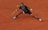 Le Canadien Felix Auger-Aliassime, lors du 8e de finale face à l'Espagnol Rafael Nadal, le 29 mai 2022 au tournoi de Roland-Garros