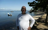 Paulo Barone, président de l'association des pêcheurs de l'île de Paqueta, le 1er août 2024, à Rio de Janeiro