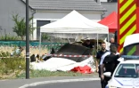 L'épave d'un avion Pilatus PC-6 après son crash à Tomblaine, près de Nancy, le 28 juin 2026 en Meurthe-et-Moselle