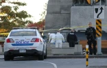 La police scientifique canadienne à Ottawa lors de l'attentat du 22 octobre 2014