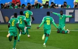 Les Sénégalais se sont montrés solides contre la Pologne à Moscou, avec notamment un but signé Mbaye Niang (d), le 19 juin 2018