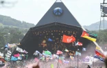 Diana Ross sur la Pyramid Stage, principale scène du festival de Glastonbury, lors de la précédente édition le 26 juin 2022