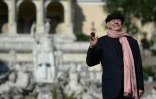 L'écrivain italien Dario Fo, prix Nobel de littérature en 1997, le 3 juin 2016 à Rome
