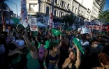 Manifestation pour le droit à l'avortement, le 10 décembre 2020 à Buenos Aires, en Argentine