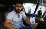 Après la faillite de l'entreprise de son père, Majd Jabali a dû abandonner ses études et travailler comme chauffeur de VTC. Photo prise le 9 juin 2018 à Amman