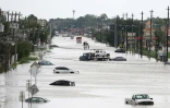 Une rue de Houston, au Texas, inondée après le passage de l'ouragan Harvey, le 30 août 2017
