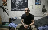 Oleksandr, chef d'escouade dans le bataillon spécial de fusiliers Alkatraz de la 93e brigade motorisée, lors d'une interview avec l'AFP dans la région de Donetsk, le 20 février 2025 en Ukraine