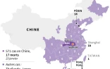 Coronavirus : cas confirmés en Chine