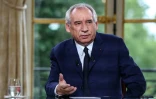 Le Premier ministre François Bayrou lors d'une interview télévisée en direct diffusée sur les chaînes d'information LCI, CNews, BFMTV et FranceInfo TV, à l'Hôtel de Matignon à Paris, le 31 août 2025