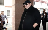 Kim Dotcom à son arrivée au tribunal le 23 décembre 2015 à Auckland 