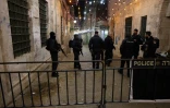 Des policiers israéliens déployés à Jérusalem-Est, secteur palestinien de la Ville sainte, annexé par Israël, le 1er avril 2023 