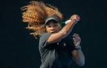 L'Américaine Serena Williams lors d'une séance d'entraînement en vue de l'Open d'Australie, le 10 janvier 2018 à Melbourne