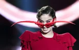 La chanteuse québécoise La Zarra, qui représente la France à l'Eurovision 2023, ici lors des Victoires de la Musique le 10 février 2023 près de Paris