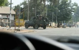 Des soldats mutins dans une rue de Bouaké, le 13 janvier 2017