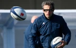 L'entraîneur du XV de France, Fabien Galthié, avant le match des Bleus contre l'Irlande, le 11 février 2021 à Marcoussis