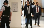 L'ancien président Nicolas Sarkozy arrive au tribunal pour une audience dans le procès de l'affaire Bygmalion, le 15 juin 2021 à Paris 