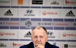 Le président de l'Olympique Lyonnais Jean-Michel Aulas lors d'une conférence de presse au Parc OL le 13 février 2020.