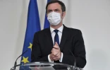 Le ministre de la Santé Olivier Véran lors d'une conférence de presse le 26 janvier 2021 à Paris