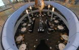 L'une des salles de restaurant du paquebot "Spectrum of the Seas", le 21 mai 2019 Ă Singapour