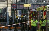 La station de métro Parsons Green à Londres, le jour de l'attentat qui a fait 51 blessés, le 15 septembre 2017