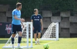 L'entraîneur marseillais Rudi Garcia lors d'un entraînement avec son équipe, au stade Robert-Louis Dreyfus, le 8 mai 2018