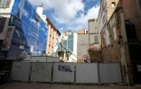 Un chantier où un ancien bâtiment s'est effondré dans le centre de Toulouse, le 14 avril 2025 en Haute-Garonne