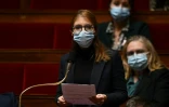 Aurore Bergé lors d'une session de questions au gouvernement à l'Assemblée nationale le 20 octobre 2020