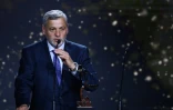 L'entraîneur de Rennes Bruno Genesio désigné meilleur technicien de Ligue 1 aux Trophées UNFP, le 15 mai 2022 à Paris 